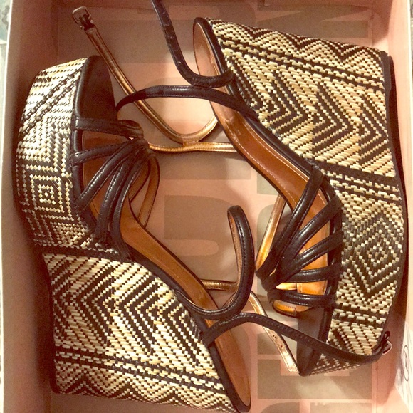 BCBGeneration Shoes - BCBG Black and Tan Wedge